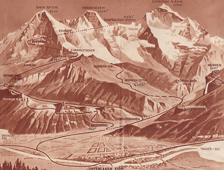 Mountain Railway map